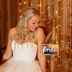 Acrylic Bride Clutch with Chain Straps